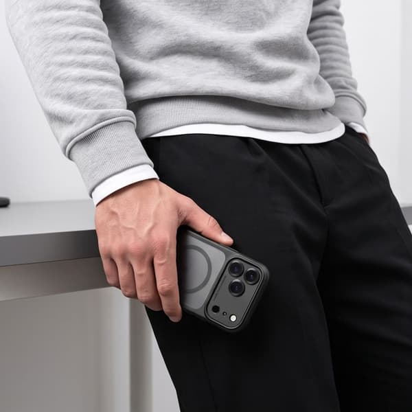 Tech-Protect MagPeak MagSafe CC Skal för iPhone 17 Pro Max - Mattsvart