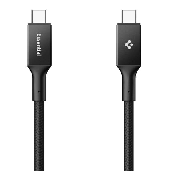 Spigen EB10015CC Essential USB-C-kaapeli 100W 1.5m - Musta