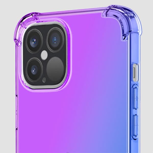 SKALO iPhone 15 Plus Gradient Extra strong TPU-skal - Blå/Rosa