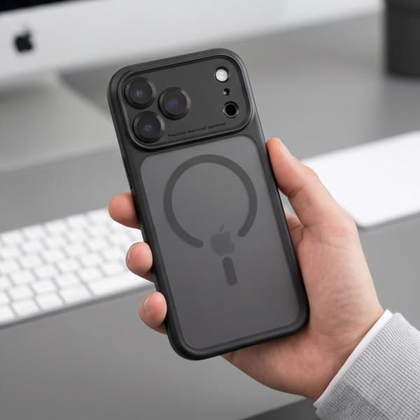 Tech-Protect MagPeak MagSafe CC Skal för iPhone 18 Pro - Mattsvart