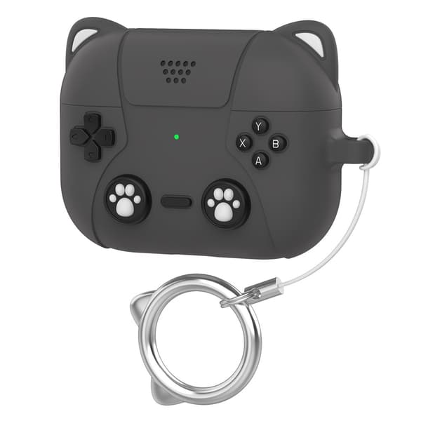 SKALO Cute Cat Controller Cover til AirPods Pro 3 - Sort