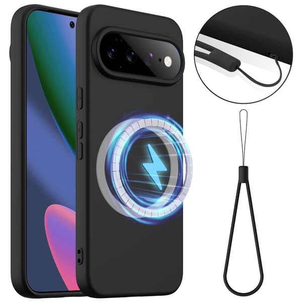 SKALO Ultratyndt Silikonecover til Google Pixel 11 - Sort