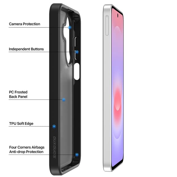 DUX DUCIS Yind Series Cover til Samsung Galaxy A27 5G - Sort