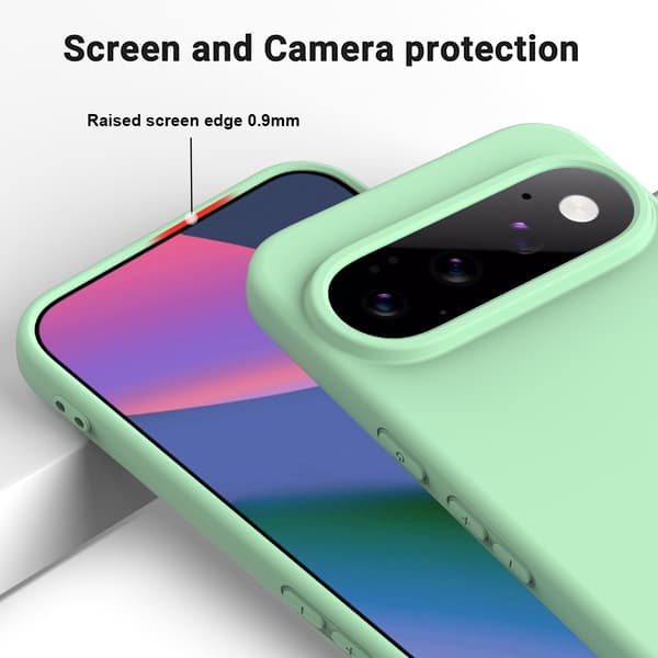SKALO Tynd Silikone Cover til Google Pixel 11 Pro - Lysegrøn