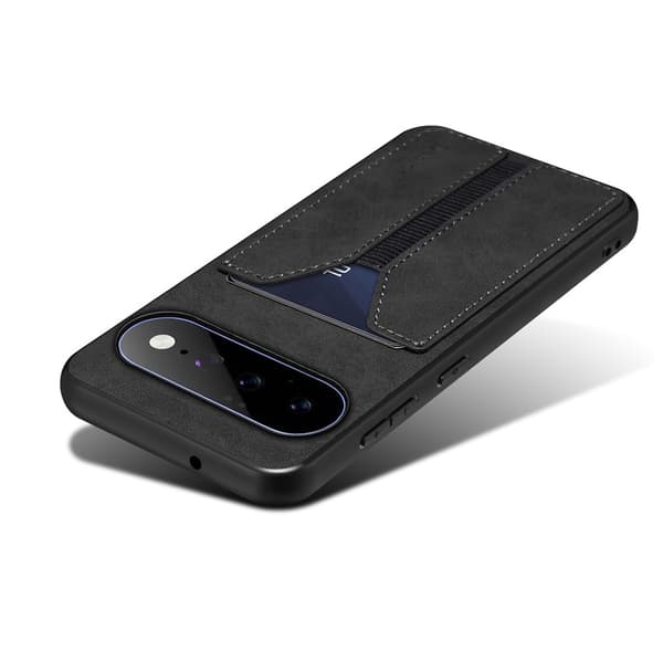 SKALO DENIOR PU-læder Kortholder Cover til Google Pixel 11 - Sort