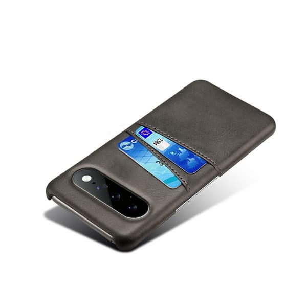 SKALO PU-Læder Kortholder Cover til Google Pixel 11 Pro XL - Sort