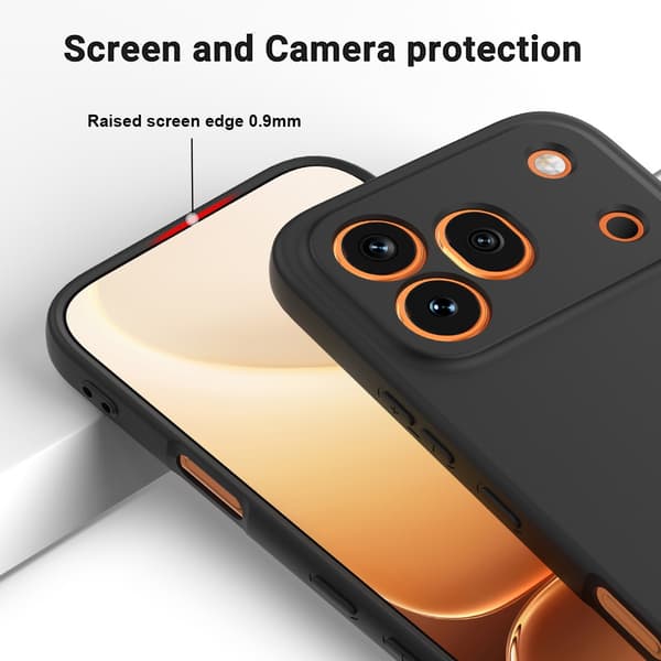 SKALO Tynd Silikone Cover til Honor 600 Pro - Sort