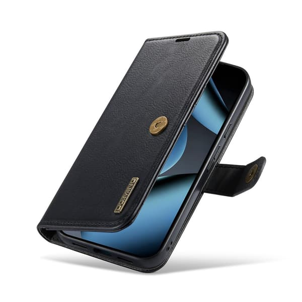 DG MING 2-i-1 Magnet Flip Cover til Google Pixel 11 Pro - Sort