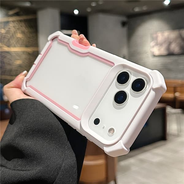 SKALO Robust Hjørnebeskyttelse Cover til iPhone 18 Pro Max - Pink
