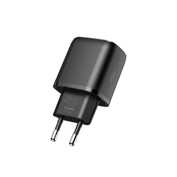 Tech-Protect C20W vægoplader 2-port 20W QC3.0 - Sort