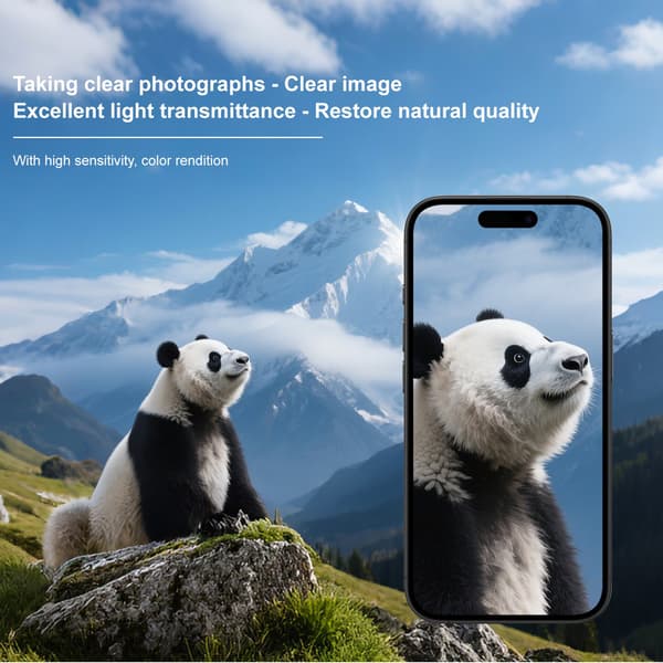 IMAK Kameraskydd Härdat Glas för iPhone 18 Pro Max - Transparent