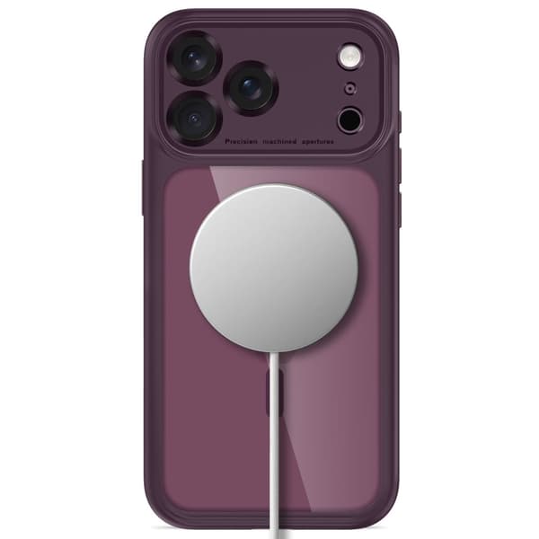 Tech-Protect MagPeak MagSafe CC Suojakuori sopii iPhone 17 Pro Max - Dark Cherry