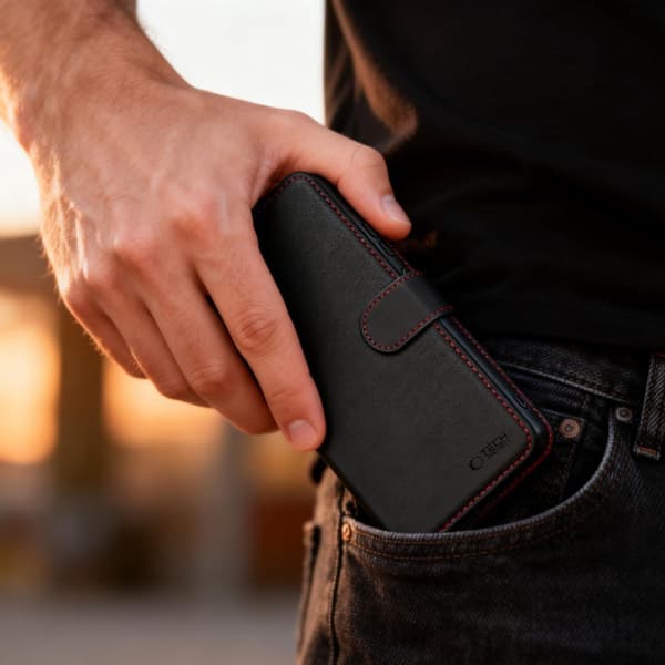 Tech-Protect Wallet Pungcover til Samsung Galaxy A57 5G - Sort