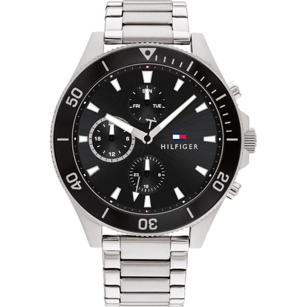 Klocka - TOMMY HILFIGER - LARSON - Grå stål - Analog - Chic