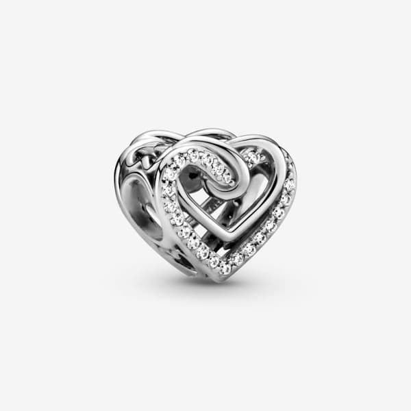 Charm - PANDORA - Glittrande Sammanflätade Härtan - Silver - Unisex - Vuxen