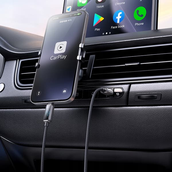 MCDODO Laddkabel USB-C Blixtsnabb Laddning för iPhone 1M LED