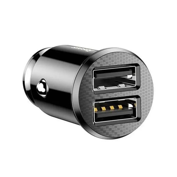 Baseus Grain Autolaturi 2x USB 5V 3.1A (Musta)