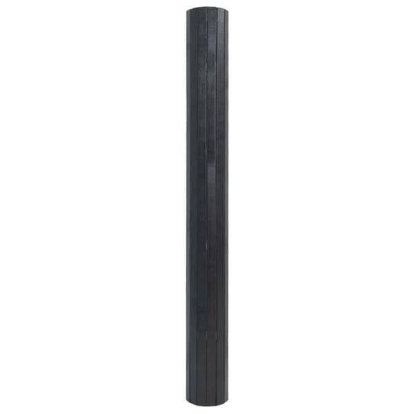 vidaXL Suorakulmainen matto, harmaa, 60x100 cm, bambu