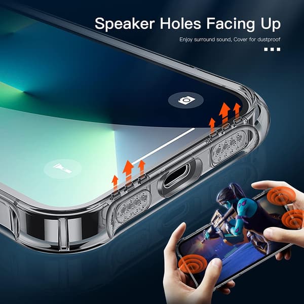 TRANSPARENT SKAL TILL IPHONE 13 PRO MAX 2XGLAS