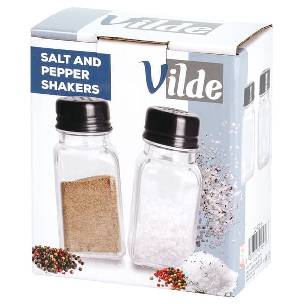 Salt- och pepparkar i glas 80 ml 2 st