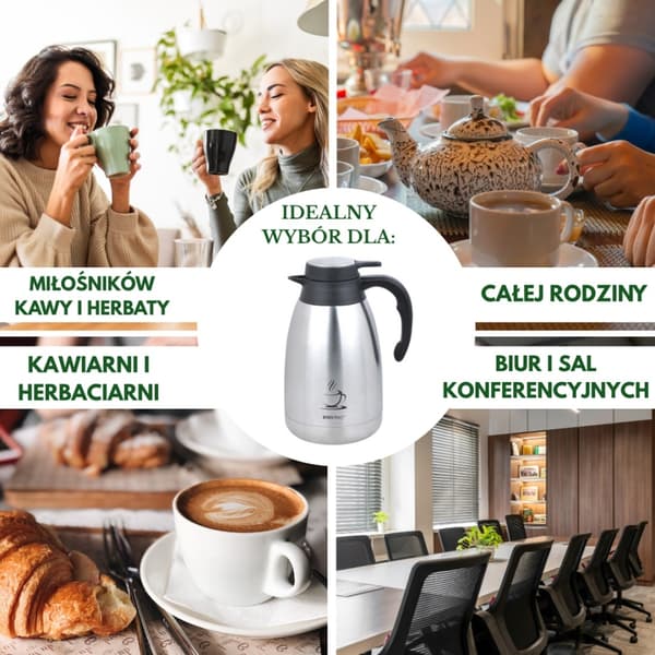 Termos konferenskanna för kaffe och te 2L Kinghoff KH-1994