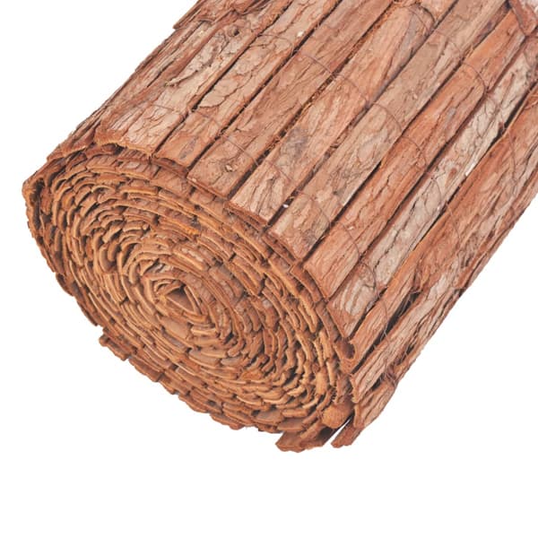 vidaXL Barkstaket, 1000 x 50 cm