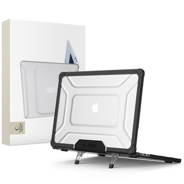 TECH-PROTECT SMARTSHELL PRO MACBOOK AIR 13 M2 / M3 / M4 / 2023-2025 SORT/KLAR