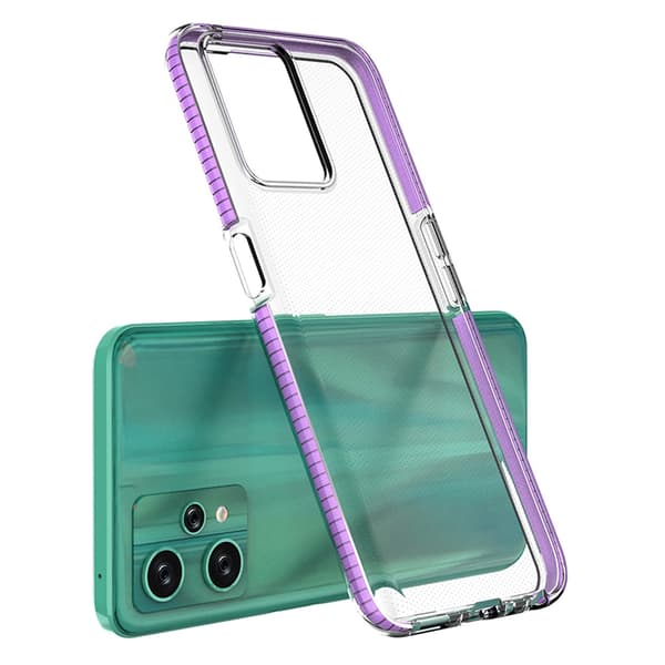 Spring Case Realme 9 Pro Silikonskal med Ram Ljusrosa
