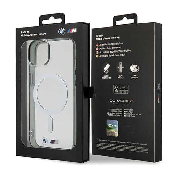BMW Sølvring MagSafe - iPhone 14 Plus cover (klar)