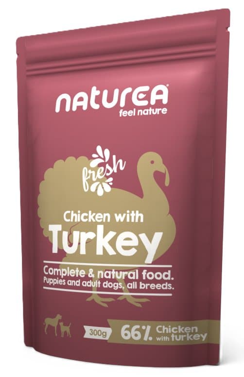Naturea | Våtfoder för hundar | 300 g påse - Kyckling och kalkon 300 g