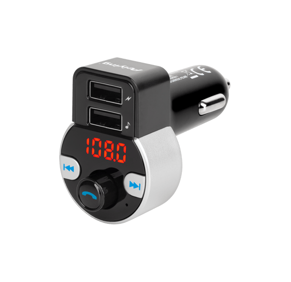 Peiying BT FM-transmitter med 2x USB og oplader URZ0481