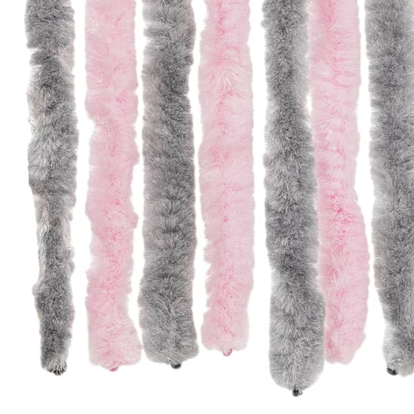 vidaXL Flugnät silverrosa 100x220 cm chenille