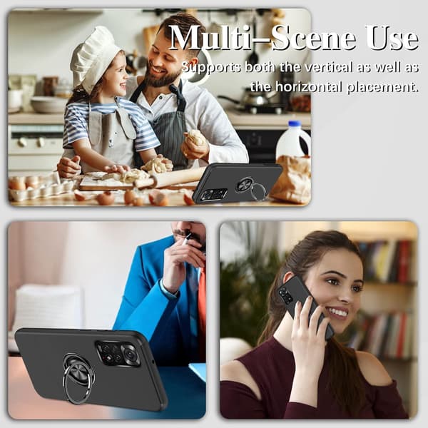 SORT SOLIDT ETUI TIL XIAOMI REDMI NOTE 11/11S + HÆRDET GLAS