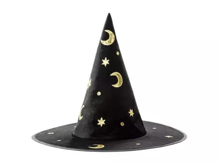 Sort heksehat magisk elegance til Halloween og fester