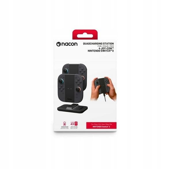 Joy-Conin latauslaite NACON QUADCHARGING Musta