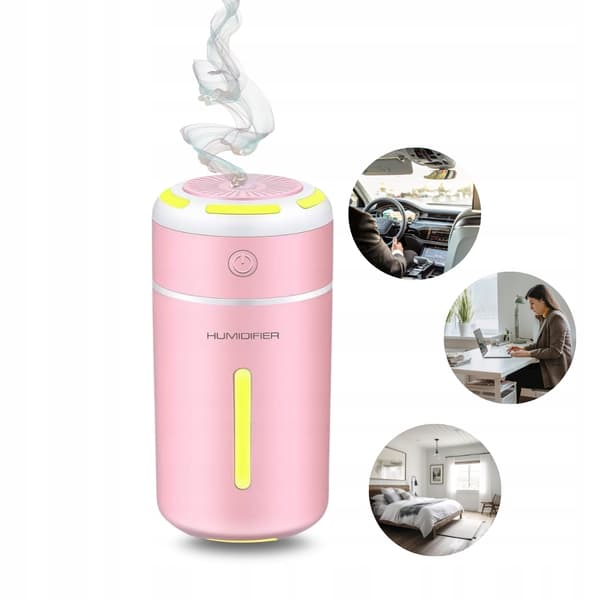 USB genopladelig luftfugter, duftende oliediffuser, blå