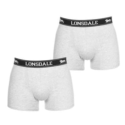 Lonsdale 2-pack grå herrkalsonger, storlek XL