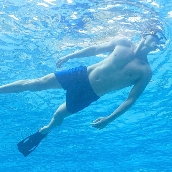 Dykset Snorkelmask Snorkel Simbrillor + Fenor