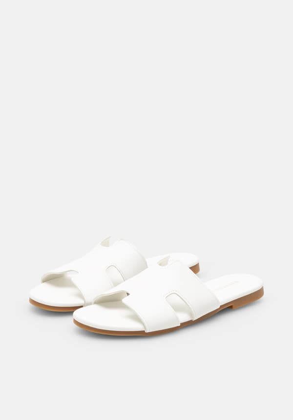 Wittchen Dam Flipflops i Eco-läder Vit