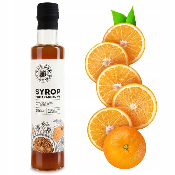 Appelsinsirup 250 ml THE JAR rørsukker