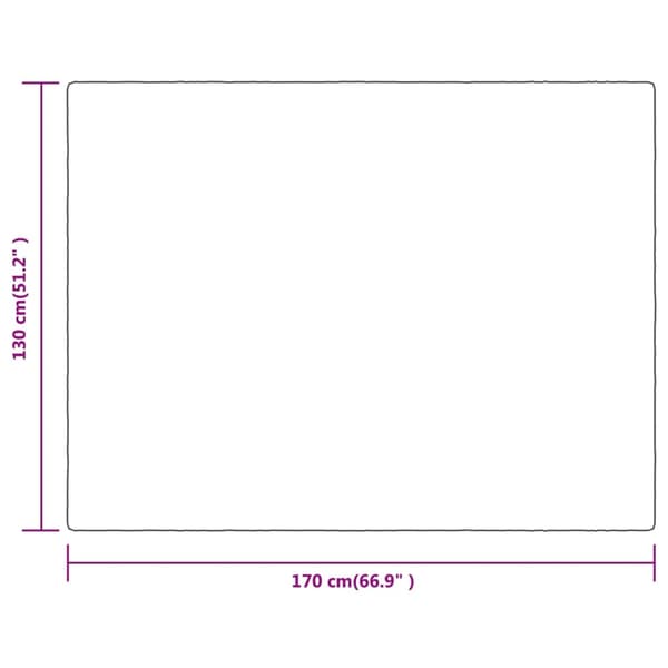 vidaXL tæppe, sandfarvet, 130x170 cm, polyester