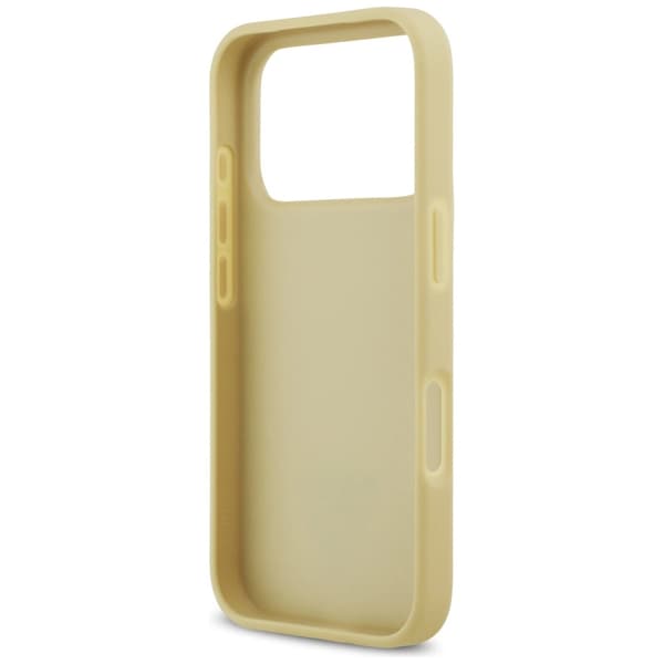 Guess Rhinestone Triangle Logo Cover til iPhone 17 Pro - Guld