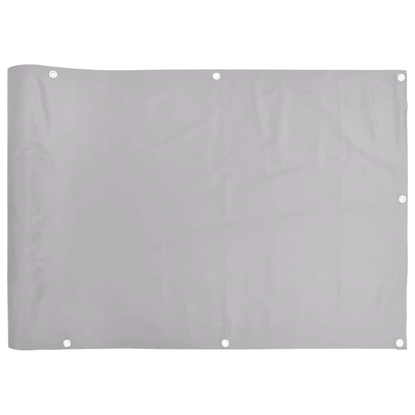 vidaXL Balkongtak, grå, 300x75 cm, PVC