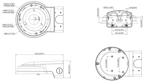 DAHUA PFB211W PALLOKAMERAN KIINNIKE