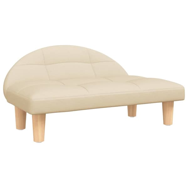 vidaXL Hundbädd, Creme, 70x52x30 cm, Tygklädd