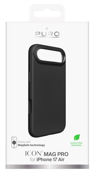 Etui SBS Icon Mag Pro til iPhone 17 Air PUIPC1766ICONMPBLK Sort