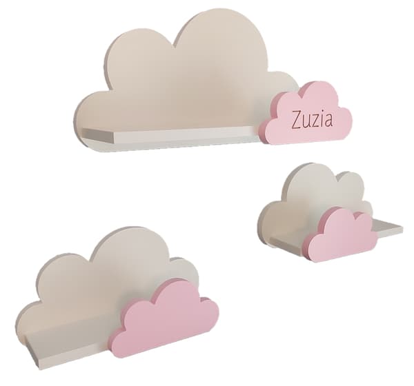 MOLI Cloud-hylder med navn - Premium