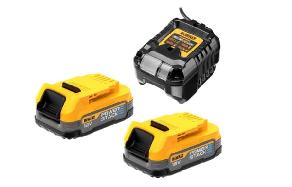 DEWALT OPLADER DCB1102 + 2x1,7Ah POWERSTACK DCB1102E2