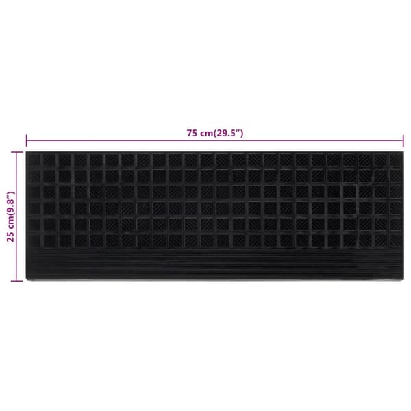 vidaXL trappetrin, 10 stk., 25x75 cm, gummi