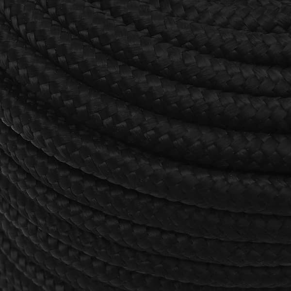 vidaXL Arbetsrep, Svart, 12 mm, 250 m, Polyester